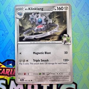 n’s klinklang (105/159) - uncommon — pokémon: journey together